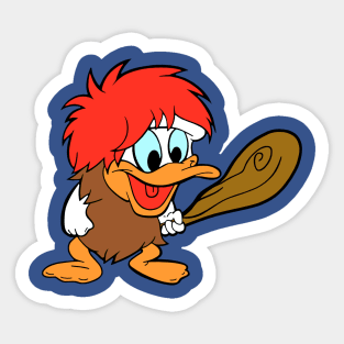 Bubba The Caveduck Sticker